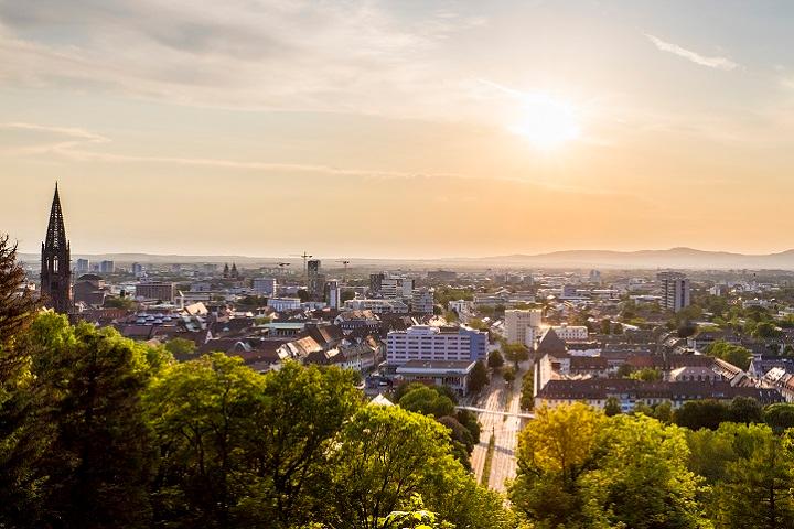 Sonne über Freiburg